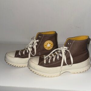 Converse Brown and White High-Tops